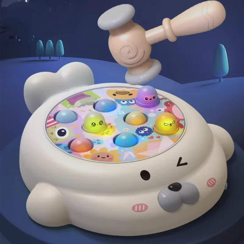 Cartoon Montessori Seal Hammer Knocking Game Education Educational Children's Desktop Parent-Child Interactive Musical Toys