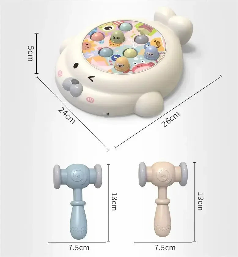 Cartoon Montessori Seal Hammer Knocking Game Education Educational Children's Desktop Parent-Child Interactive Musical Toys