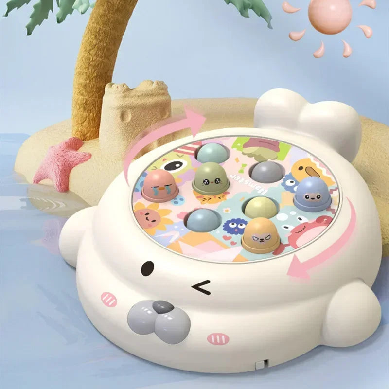 Cartoon Montessori Seal Hammer Knocking Game Education Educational Children's Desktop Parent-Child Interactive Musical Toys